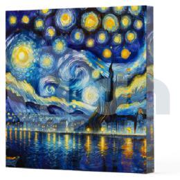 Van Gogh 7 Yıldızlı Gece Çizgisiz Defter