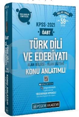 Pegem 2021 KPSS ÖABT Türk Dili ve Edebiyatı Video Destekli Konu Anlatımlı (İADESİZ)