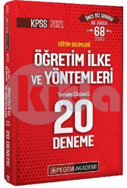 Pegem 2021 KPSS Eğitim Bilimleri Öğretim İlke ve Yöntemleri Tamamı Çözümlü 20 Deneme (İADESİZ)