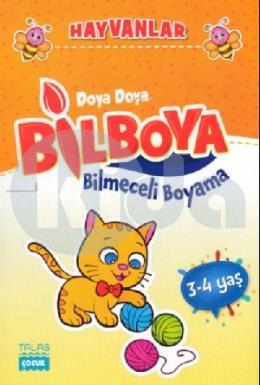 Hayvanlar - Doya Doya Bil Boya Bilmeceli Boyama (3-4 Yaş)