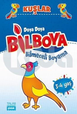 Kuşlar - Doya Doya Bil Boya Bilmeceli Boyama (3-4 Yaş)