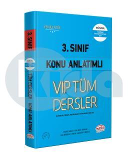 Editör 3. Sınıf VIP Tüm Dersler Konu Anlatımlı Mavi Kitap