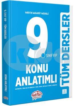 Editör 9. Sınıf VIP Tüm Dersler Konu Anlatımlı