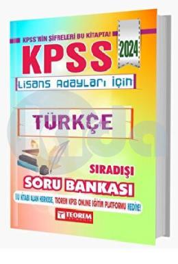 Teorem KPSS Lisans Türkçe Sıradışı Soru Bankası