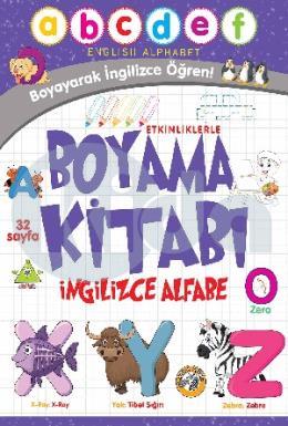 Etkinliklerle Boyama Kitabı İngilizce Alfabe