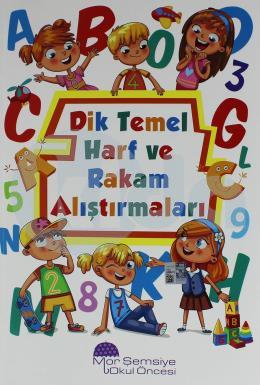 Mor Şemsiye Dik Temel Harf ve Rakam Alıştırmaları