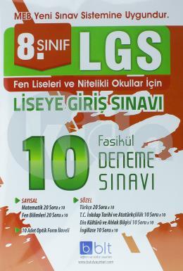 Bulut 8.Sınıf LGS 10 Deneme Sınavı