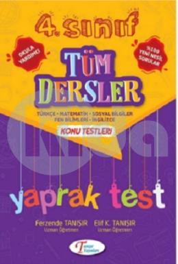 Tanışır 4. Sınıf Tüm Dersler Yaprak Test