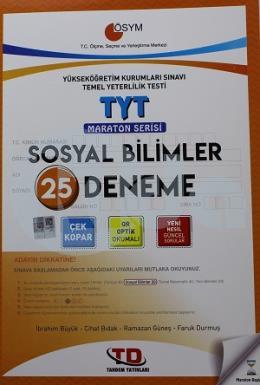 Tandem TYT Maraton Serisi Sosyal Bilimler 25 Deneme