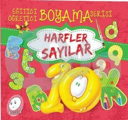 Eğitici Öğretici Boyama Serisi - Harfler Sayılar