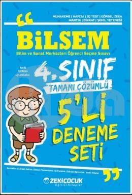 Zeki Çocuk 4. Sınıf Bilsem Tamamı Çözümlü 5 Deneme Seti