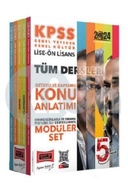 Yargı 2024 KPSS Lise Ön Lisans 5Yüz Ekibi GK-GY Tüm Dersler Konu Anlatımlı Modüler Set