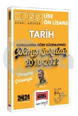 Yargı 2024 KPSS Lise Önlisans Genel Kültür Tarih Konularına Göre Düzenlenmiş 2010-2022 Tamamı Çözümlü Çıkmış Sorular