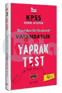 Yargı 2022 KPSS Lisans GK Vatandaşlık Yaprak Test (İADESİZ)