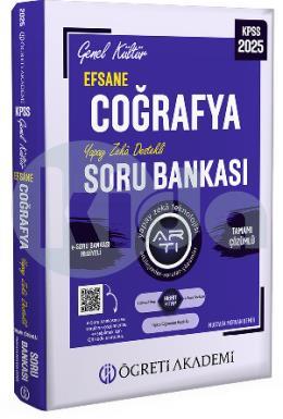 2025 Öğreti Yayınları KPSS Genel Kültür Efsane Coğrafya Tamamı Çözümlü Soru Bankası