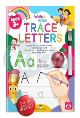 Trace Letters Write and Wipe Activity Book  – İngi̇lizce Alfabe Yaz-Sil Aktivite Kitabı + Kalem Hediyeli