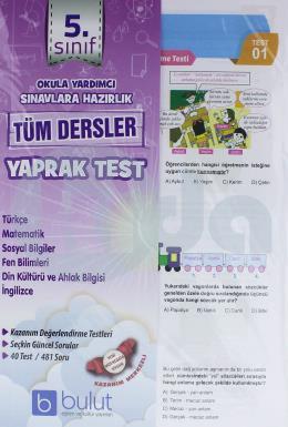 Bulut 5.Sınıf Tüm Dersler Yaprak Test