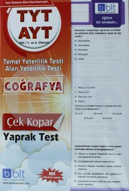 Bulut TYT AYT Coğrafya Yaprak Test 1. ve 2. Oturum