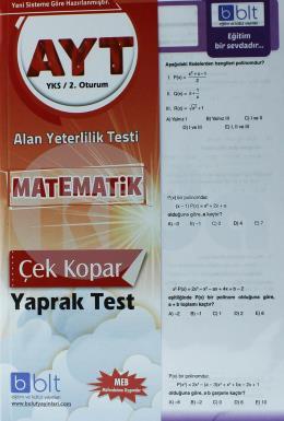 Bulut YKS AYT Matematik Yaprak Test 2. Oturum