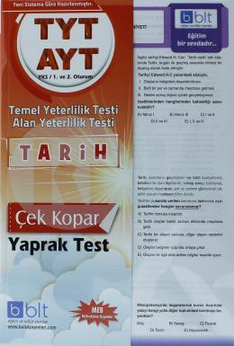 Bulut TYT AYT Tarih Yaprak Test 1. ve 2. Oturum