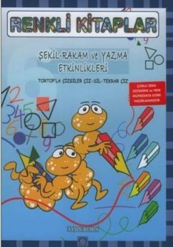 Renkli Kitaplar - 6 Şekil - Rakam ve Yazma Etkinlikleri