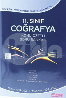 Esen 11. Sınıf Coğrafya Konu Özetli Soru Bankası